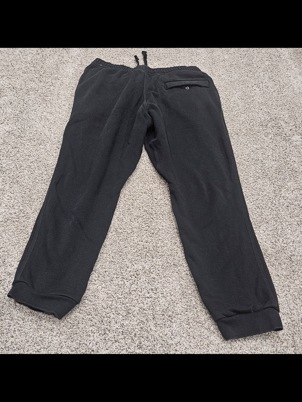 Nike Black Men's Jogger Sweatpants with Drawstring